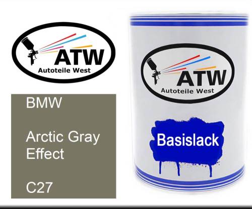 BMW, Arctic Gray Effect, C27: 500ml Lackdose, von ATW Autoteile West.